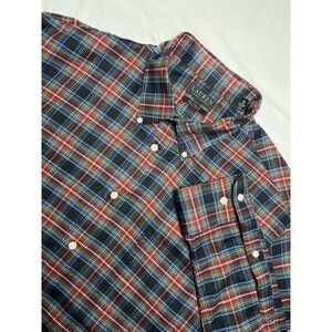Ralph Lauren Button Down Shirt Mens XL Colorful Plaid Soft Stretch Regular Fit